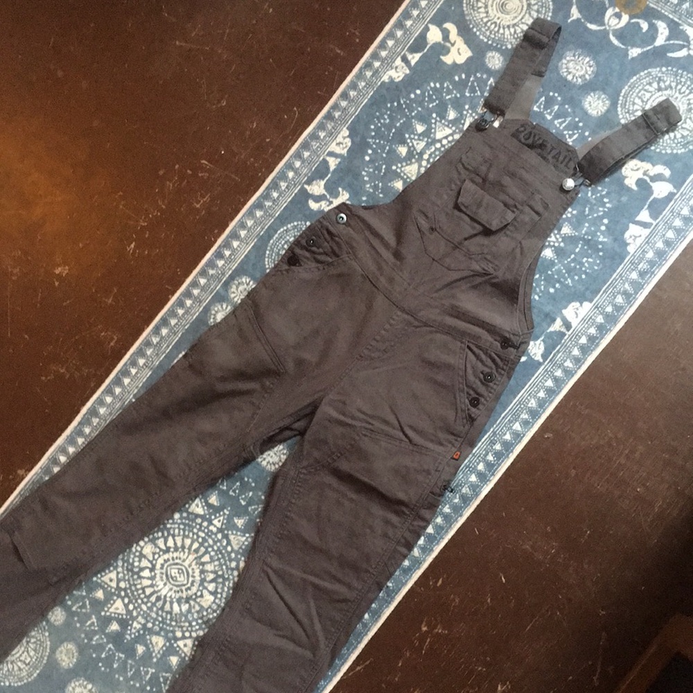 Dovetail Workwear Freshley Overall Dark Grey Canvas Women’s 2